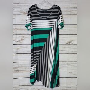 Lane Bryant Asymmetrical Hem Midi-Dress Size 14/16